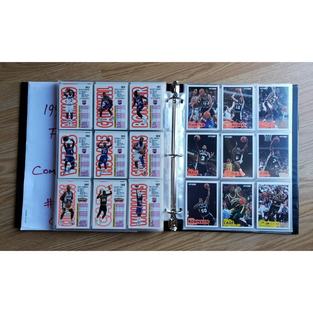 1993-94 Fleer NBA BASKETBALL COMPLETE SET SERIES 1 #1-240 W/BINDER & PROTECTORS - Picture 6 of 16